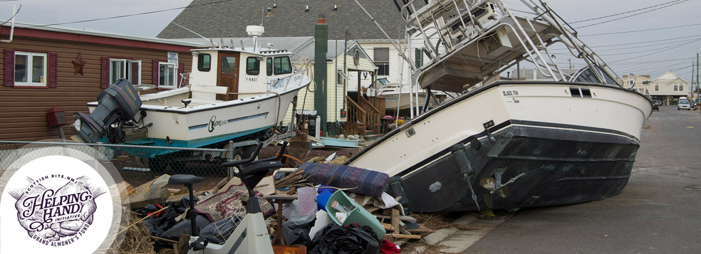 boat run aground due to hurricane