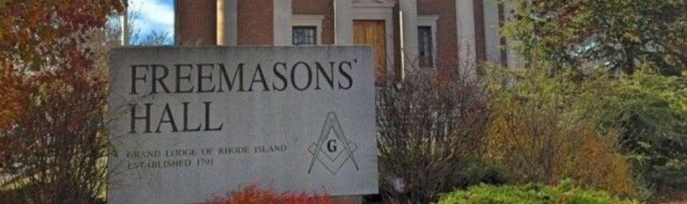 freemasons sign outside of a lodge