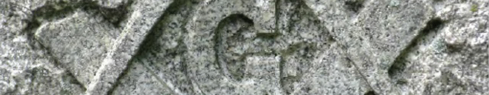 masonic letter g in marble