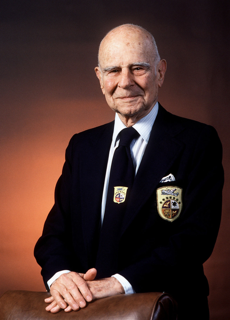 James H. Doolittle poses for a portrait photo