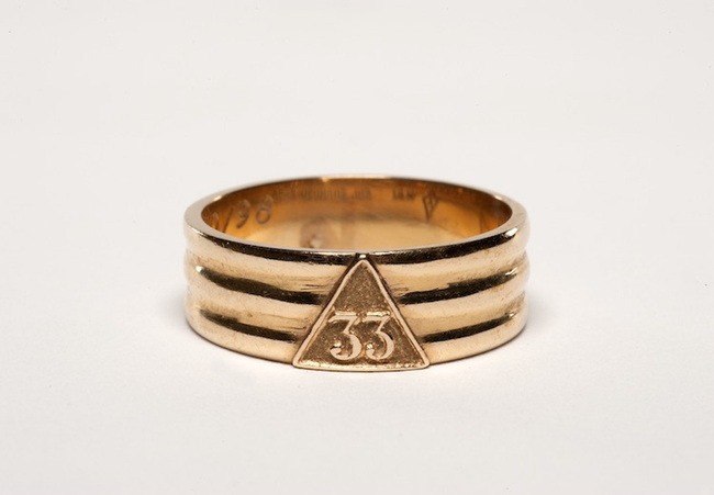 A 33rd degree Scottish Rite ring