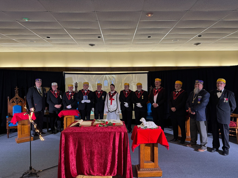 Scottish Rite Freemasons at a Valley of Michigan Reunion