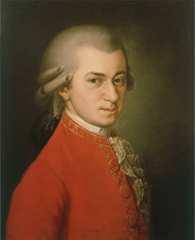 Wolfgang Amadeus Mozart; Portrait by Barbara Krafft