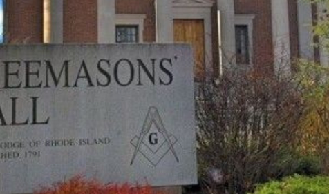 freemasons sign outside of a lodge