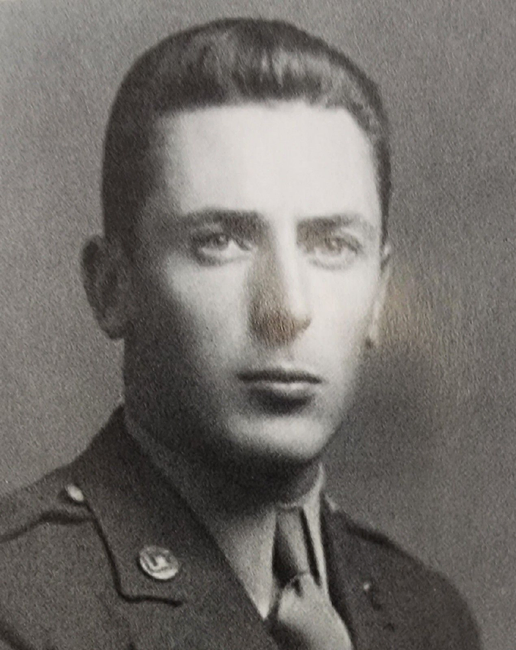 Leonard Lomell, as a Second Lieutenant, in his dress uniform.
