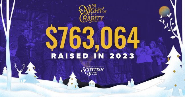 Over $750,000 was raised during Giving Tuesday for our Scottish Rite charities, surpassing our 2022 total!