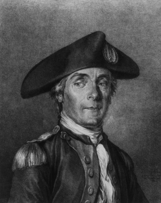 Portrait of John Paul Jones drawn and engraved by Moreau le Jeune.