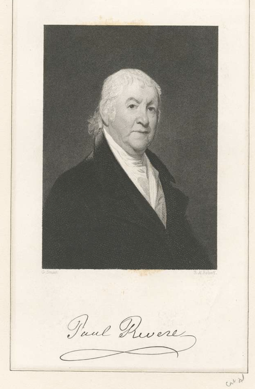 A portrait of Paul Revere, c. 1813, aged 78 years old