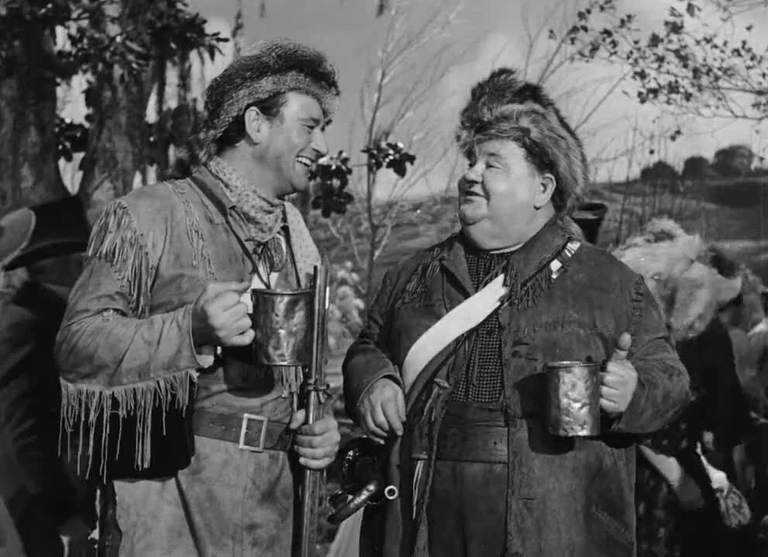 A scene from the film The Fighting Kentuckian