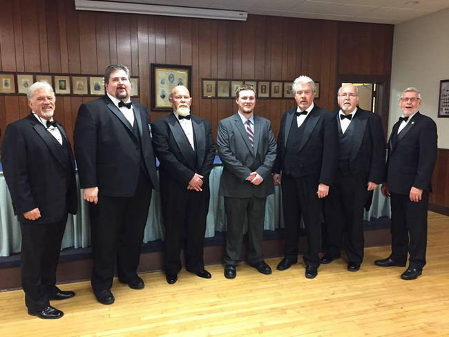 A group of Scottish Rite Masons from Valley of Philadelphia