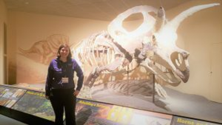 Enjoying the sights at the Milwaukee Public Museum