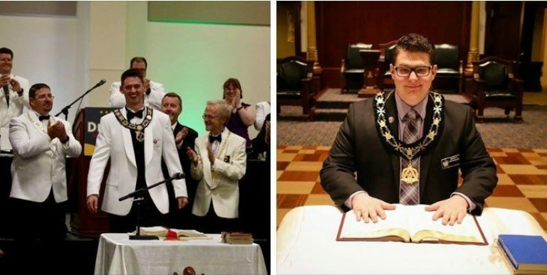 International Master Councillor Avery Brinkley and International Congress Secretary Andrew Buckwinkler