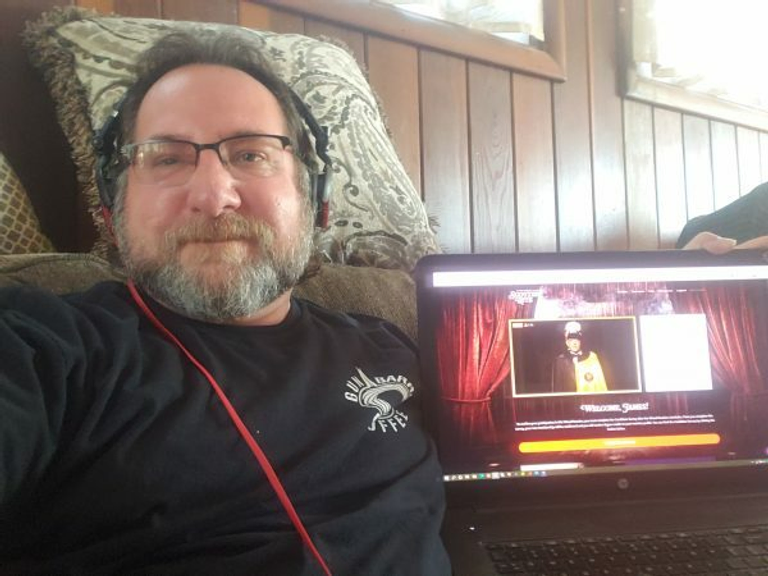 Brother Jay Colavita tuning in to our Virtual Reunion