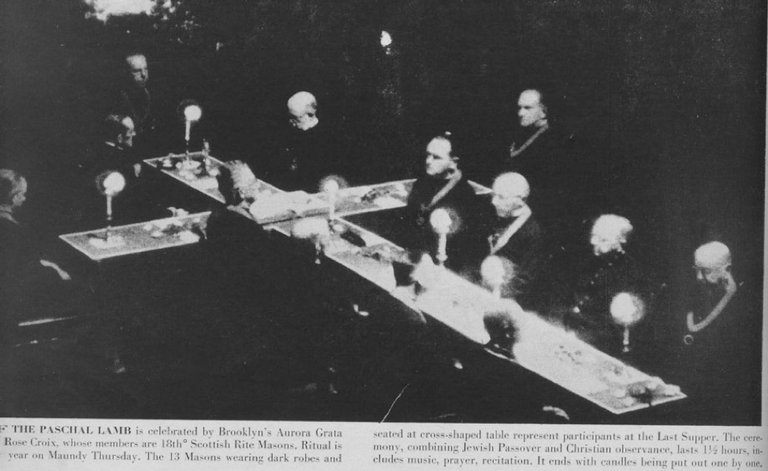 Freemasons celebrate the Feast of the Paschal Lamb