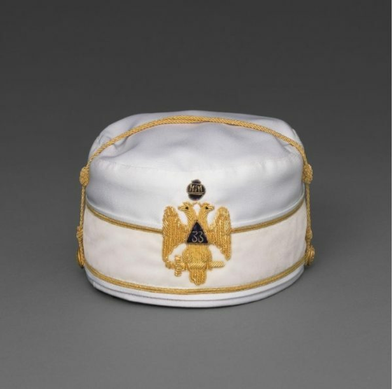 Masonic Scottish Rite 33rd Degree Cap Owned by Brother John Glenn, Jr., 33˚