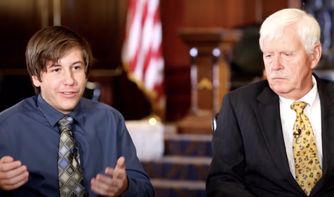 The Dyslexia Centers for Children Changes Lives Gerry Sharpe 33deg and his Grandson Ryan card